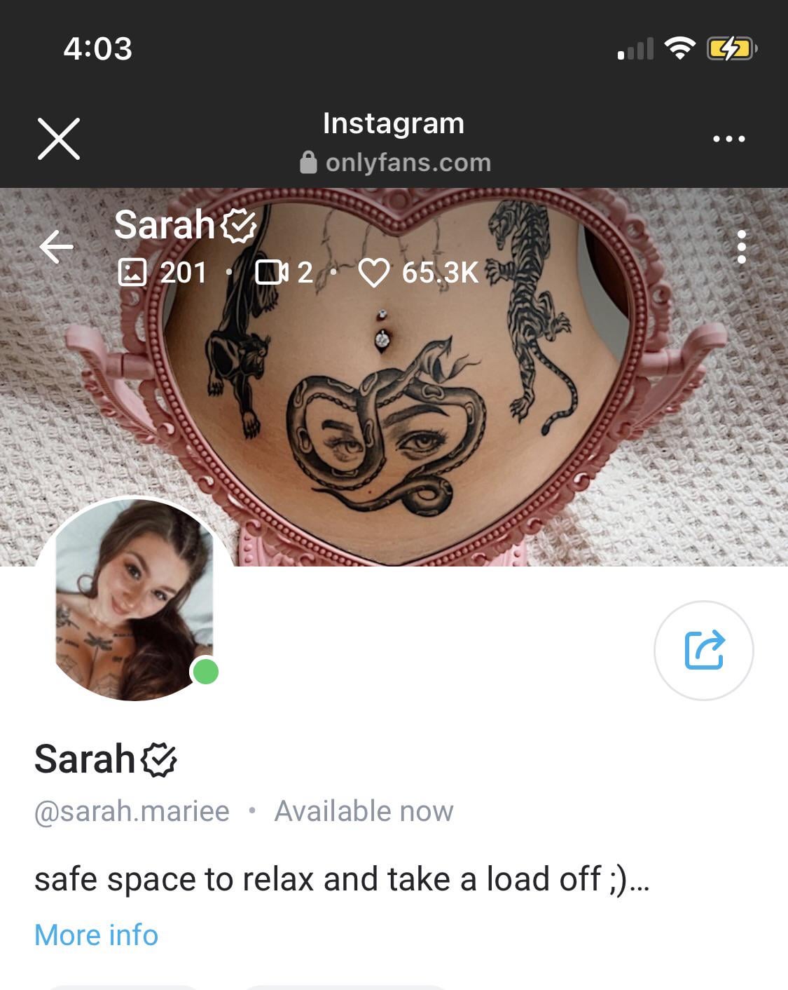 Sarah mariee leaked onlyfans