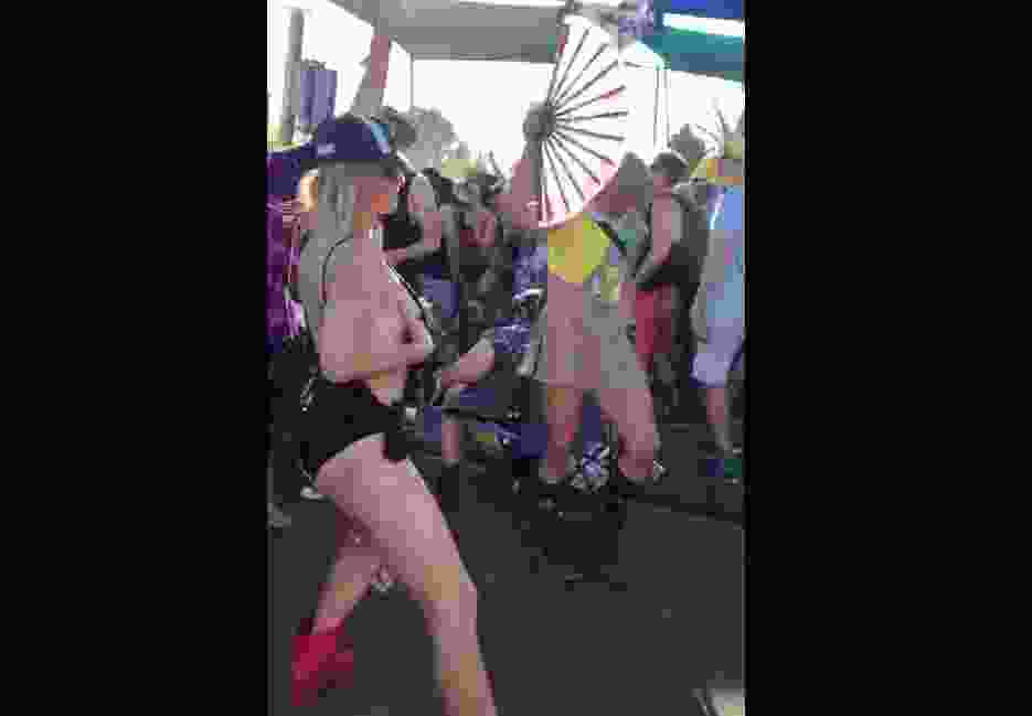 Festival girl’s breast milk dance