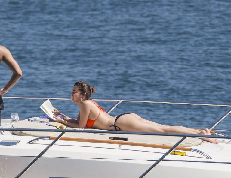 Selena Gomez Thong Bikini Boat Photos Leaked