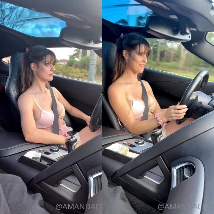 Amanda Cerny Shirtless Driving Nude OnlyFans Video Leaked