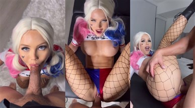 ScarlettKissesXO Harley Quinn Cosplay Nude Onlyfans Porn Video Leaked