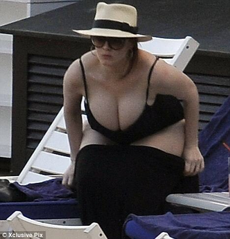 Christina Hendricks Boobs Out Cleavage and See Through Photos