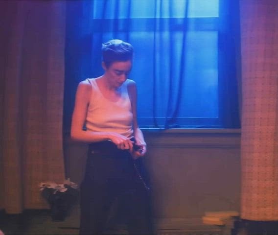 Andrea Riseborough (Oblivion, Mandy) revealing her breasts in Please Baby