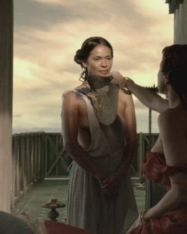 [Topless] Lesley-Ann Brandt in Spartacus (2010) S1E3 – Nude Sex