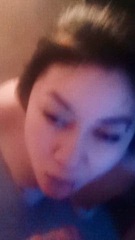 Being submissive and taking a facial! Cumshot Porn Video Leaked