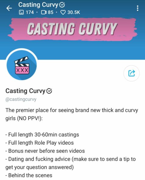 Casting Curvy ⚠️ – Onlyfans Girl Nude Sexy Photos Leaked
