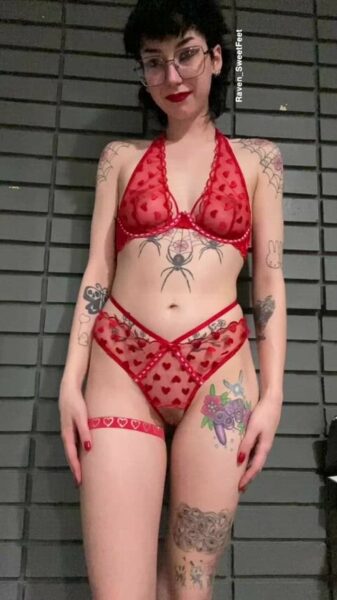 raven_sweetfeet Goth Onlyfans Girl Nude Porn Video Leaked – 29