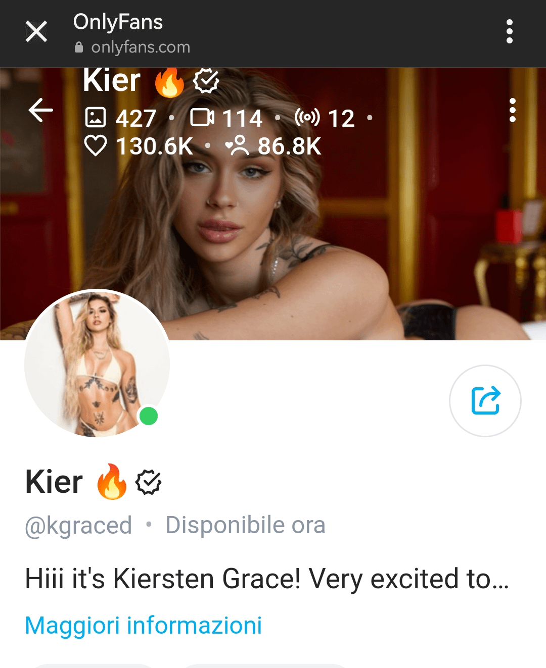 Kiersten Grace – Onlyfans Girl Nude Sexy Photos Leaked –