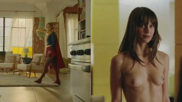 Melissa Benoist – Superhero Dressed vs Undressed Nude Sexy Video