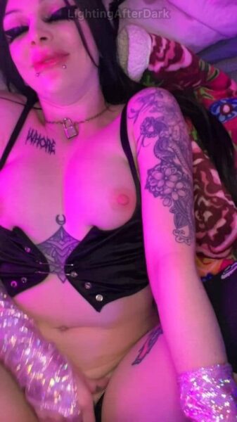 LightingAfterDk Emo Girl Nude Porn Video Leaked – 40