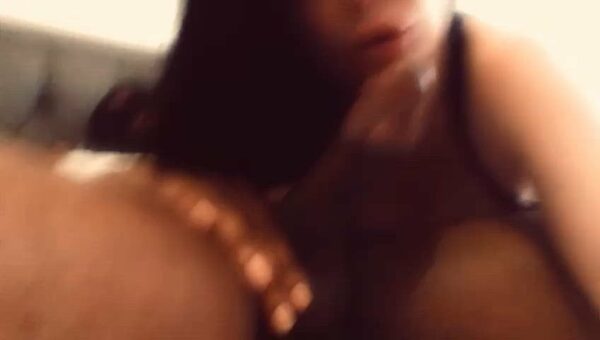 Hotwife with massive boobs slurps on a bulls bbc BBC