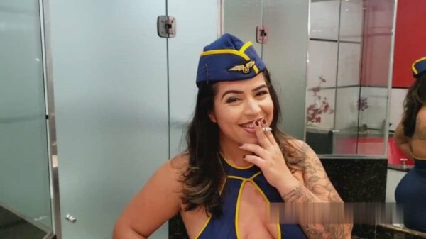 Director having sex while she takes a smoke break Nude