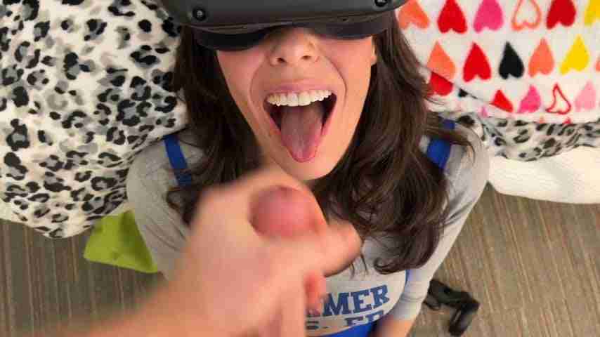 When your virtual reality gets a little too real. Real