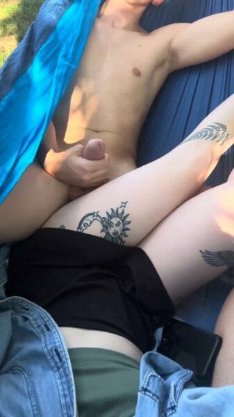 Twink forced to strip and stroke his own cock in