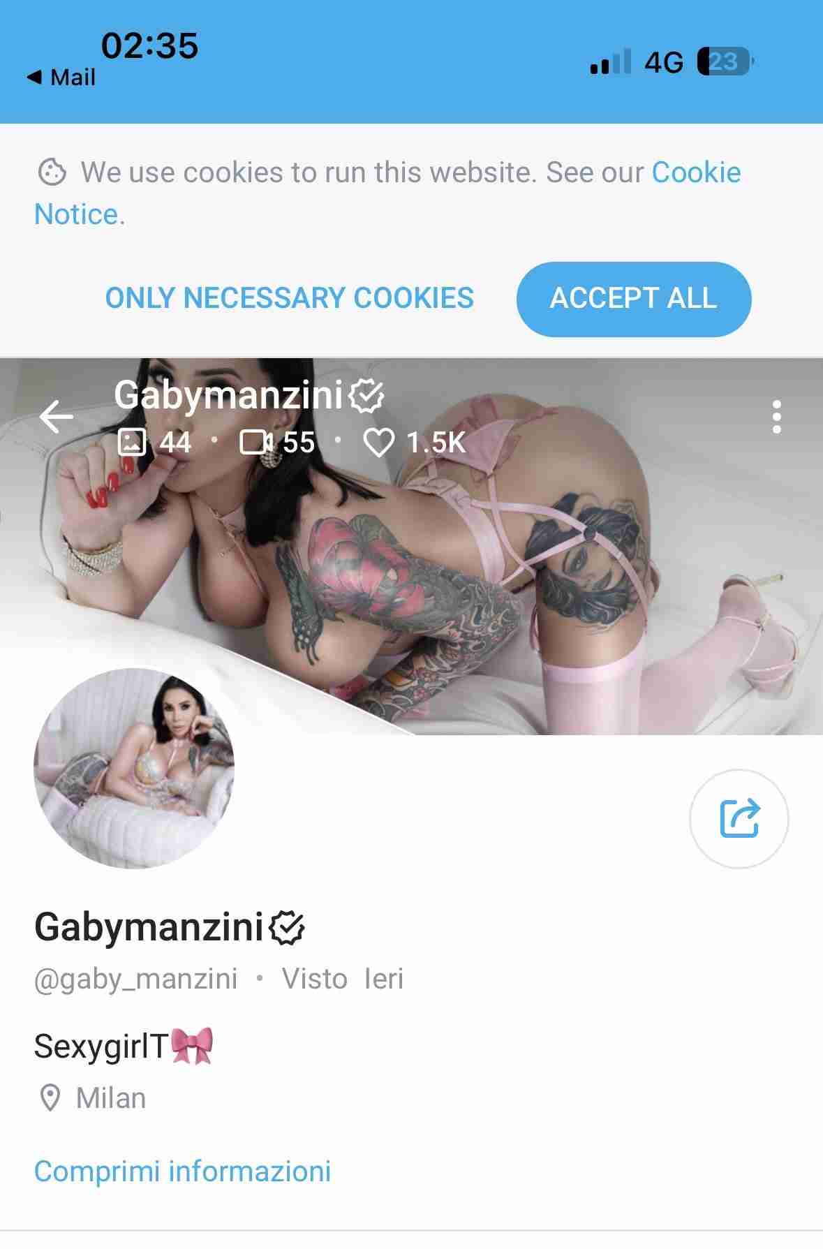@gaby_manzini – Onlyfans Girl Nude Sexy photos – 1