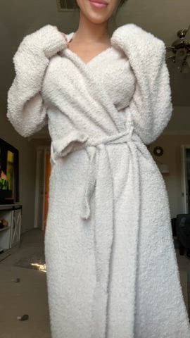 Do you like what I’ve been hiding under my bathrobe?