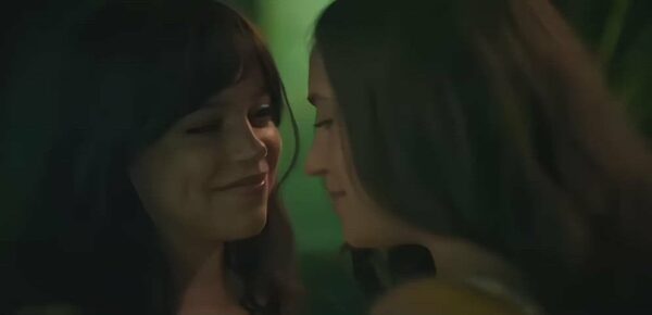 Jenna Ortega kiss scene in Miller’s Girl (2024)