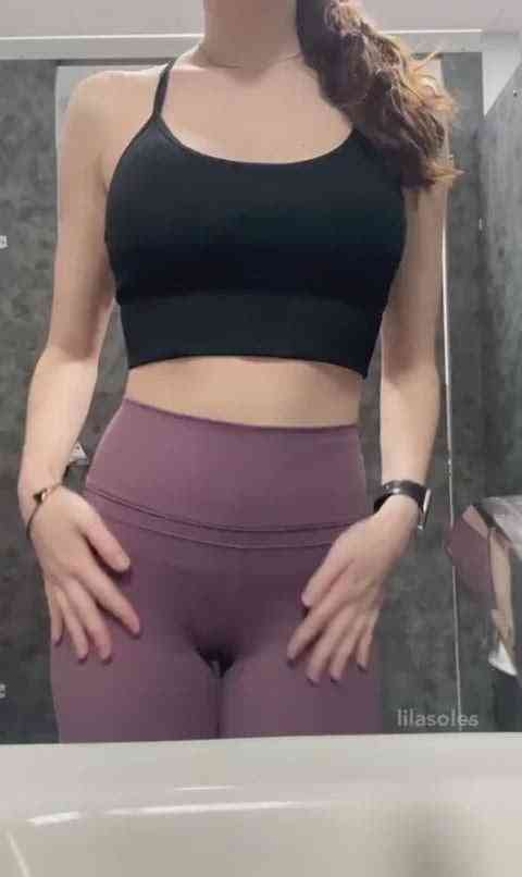 Suck on my tits at the gym?