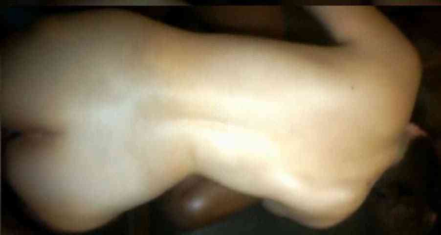 Hubby checking out how stretched my pussy is after my