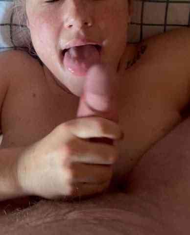 Love cum all over my big MILF tongue