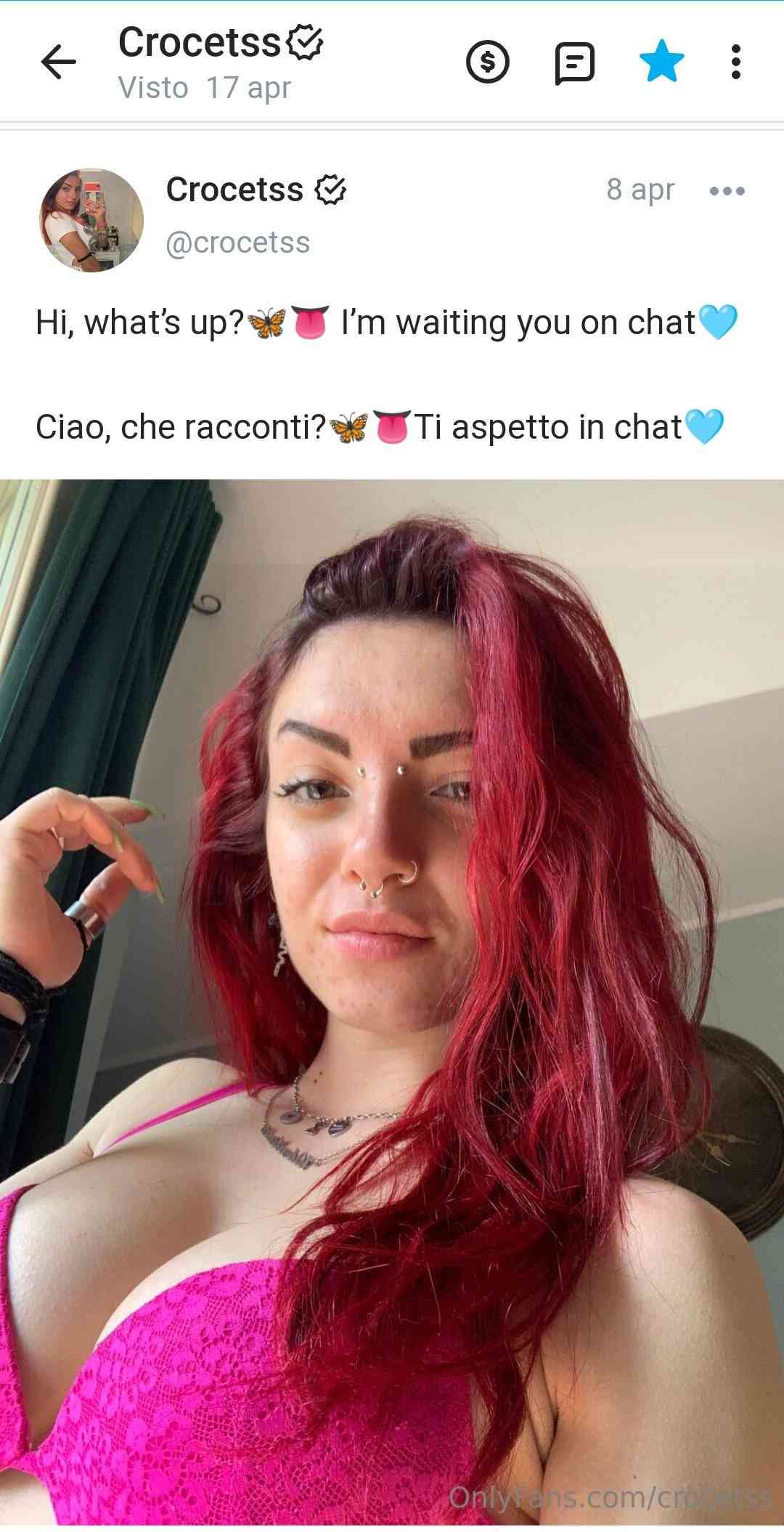Crocetss🇮🇹 – Onlyfans Girl Nude Sexy photos – 1