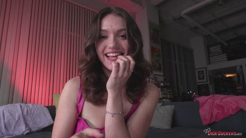 Gracie Gates in “CIM BJ!” Nude Porn Video