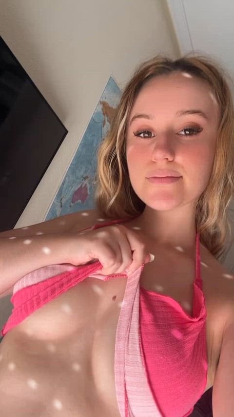 will you suck or lick my tits first? Real Homemade