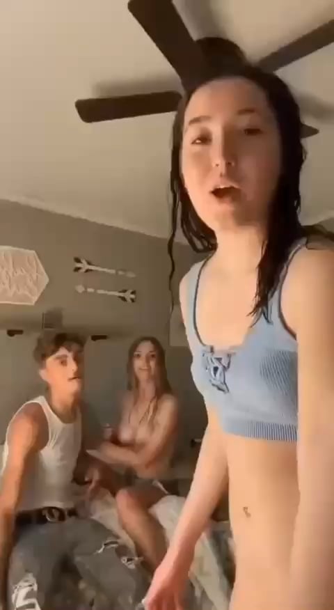 Teens have threesome at a party