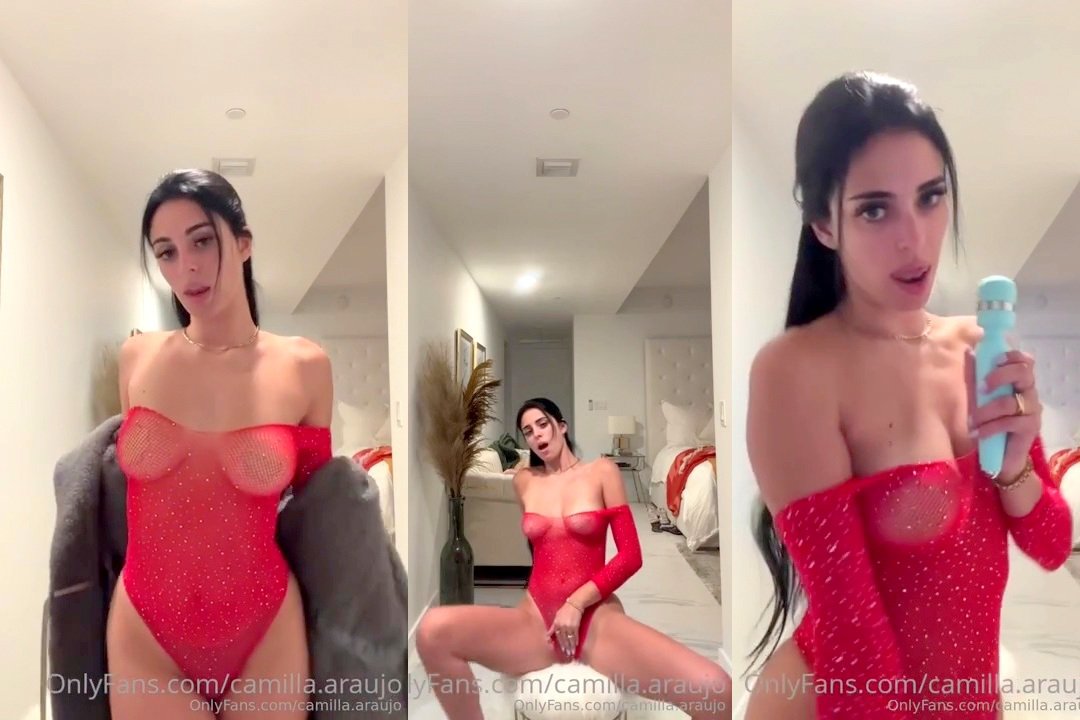 Camilla Araujo Red Bodysuit Onlyfans Porn Video