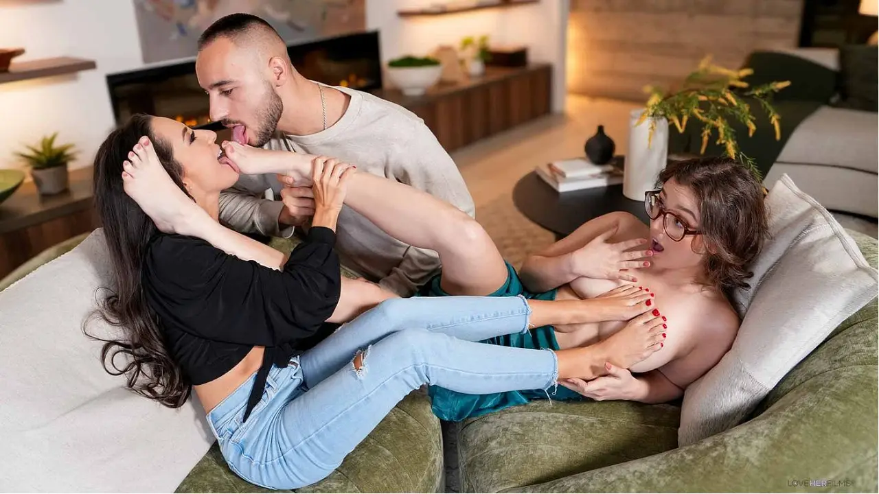 [LoveHerFilms] Leana Lovings, Freya Von Doom – Three is Better