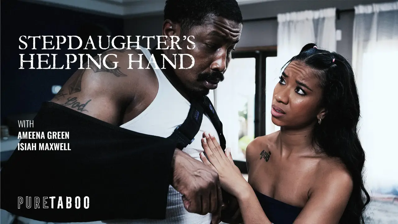 [PureTaboo] Ameena Green – Stepdaughter’s Helping Hand Premium Porn Video