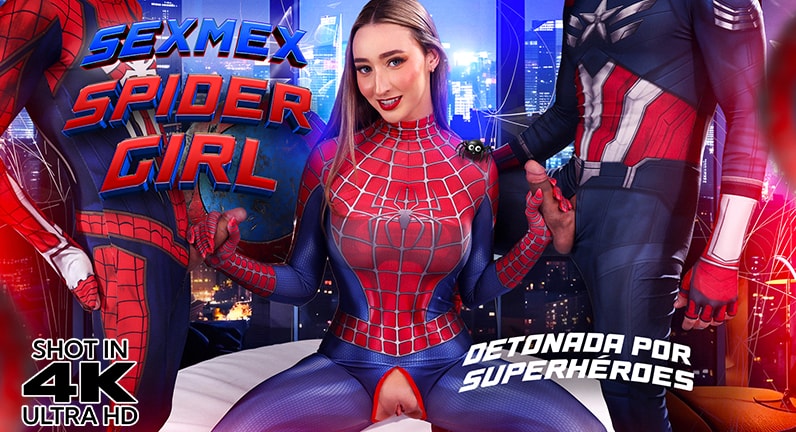 [SexMex] Lula – Spider Girl Banged By Superheroes Premium Porn