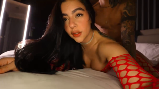 Iris Rodriguez – Gets Her Pussy Destroyed In Red Fishnet
